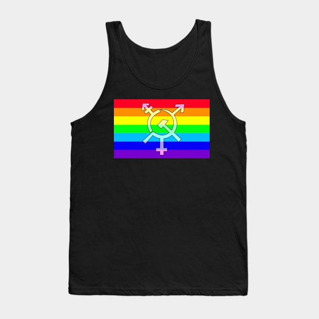 LGBTQ Commie Pride Tank Top by WallHaxx